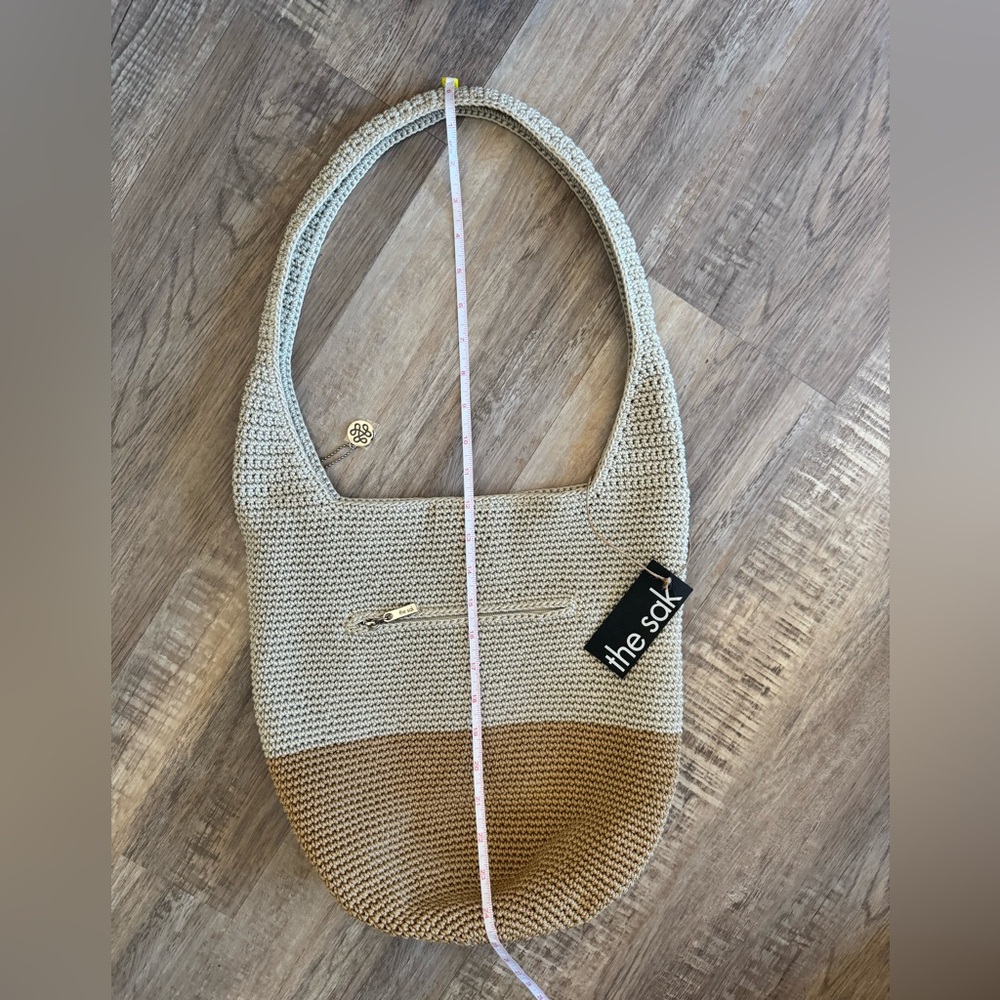 THE SAK HANDBAG Original Gen Hobo beige Color Bag Crocheted Shoulder Purse NWT - Picture 10 of 12